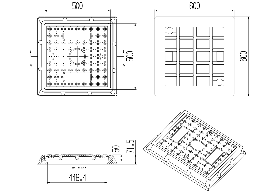 GRP manhole cover