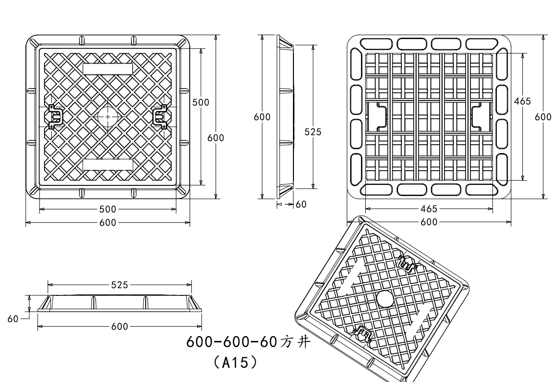 500*500mm Square Manhole Covers
