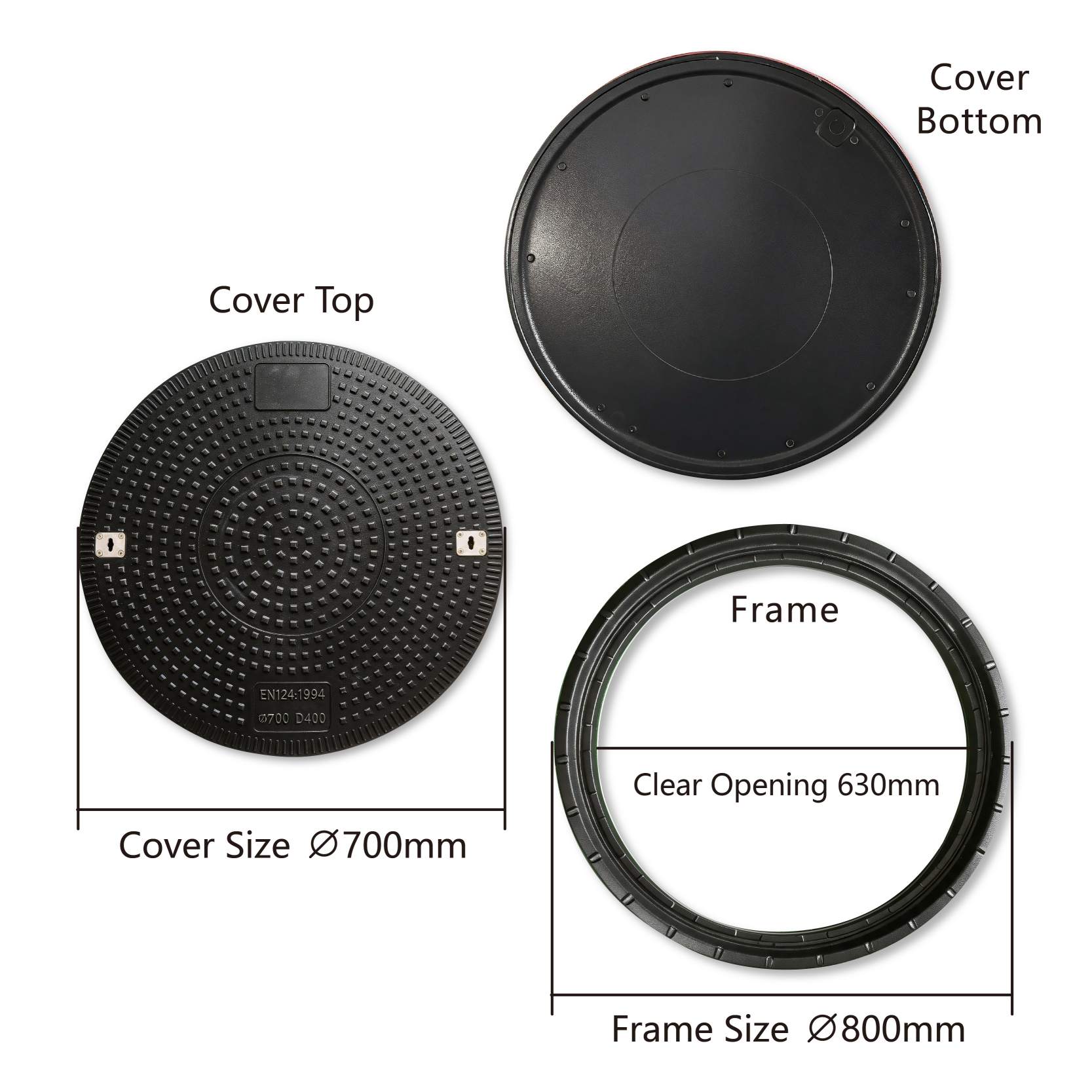 Heavy duty manhole cover