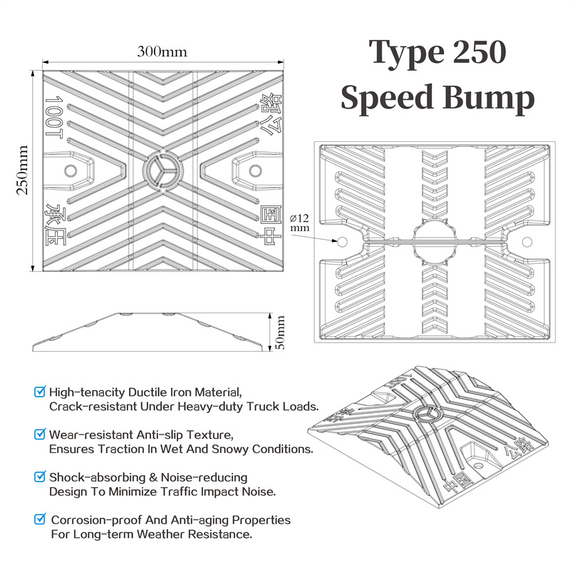 Cast iron speed bump Cast iron speed bump