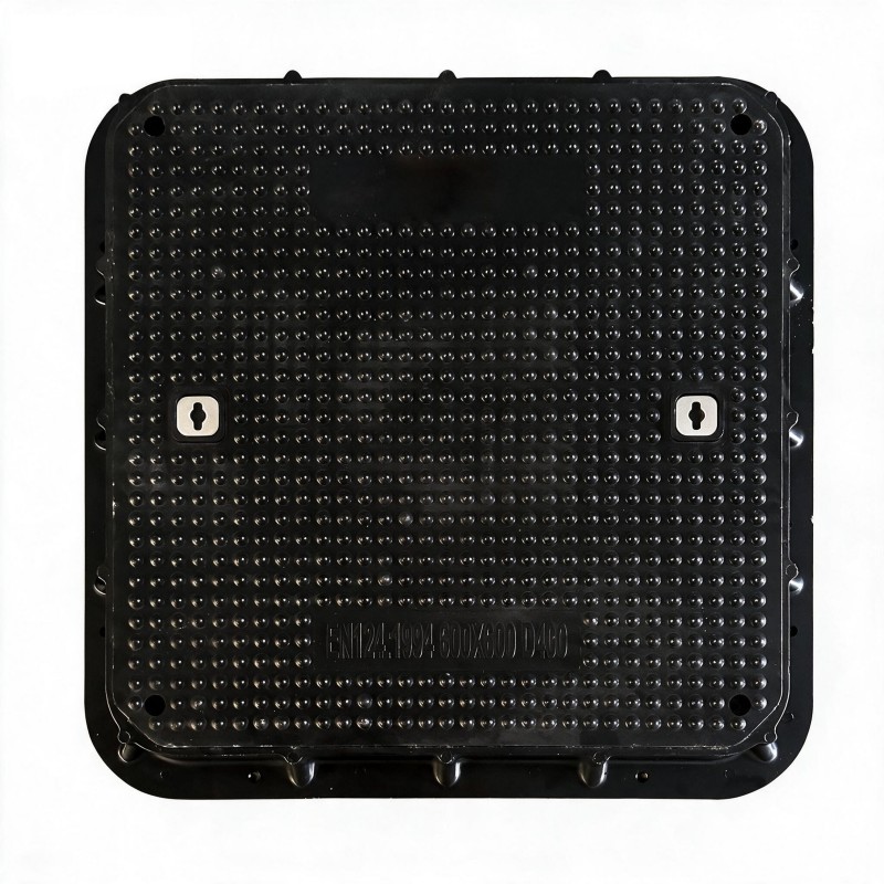 Composite gas station manhole covers and frames